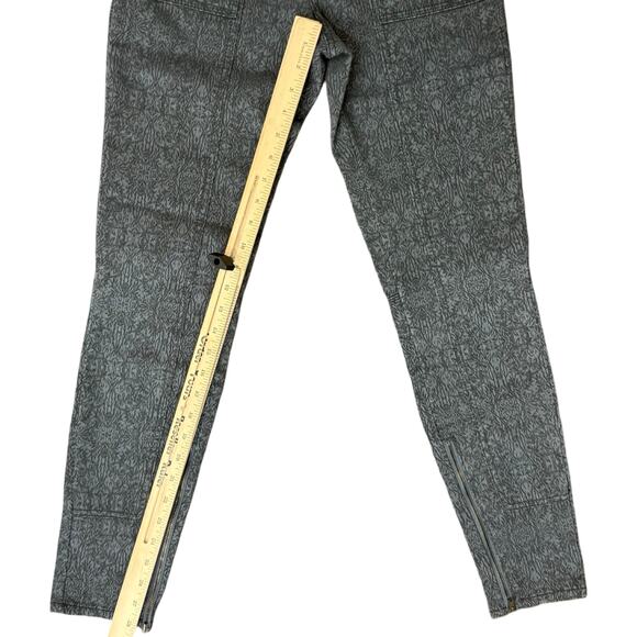 Pilcro and the Letterpress Black White Brocade Stretch Skinny Jeans Size 27 - Picture 6 of 10